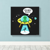 Aliens Canvas Afdruk (Insitu (Houten vloer))