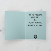 Aliens Cartes d'Art Invitations Carte d'Halloween (Intérieur)