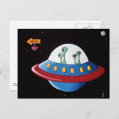 Aliens Earth of Bust! Briefkaart (Voorkant / Achterkant)