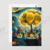 Aliens en de citroenboom briefkaart (Voorkant / Achterkant)