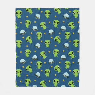 Aliens Fleece Blanket Deken