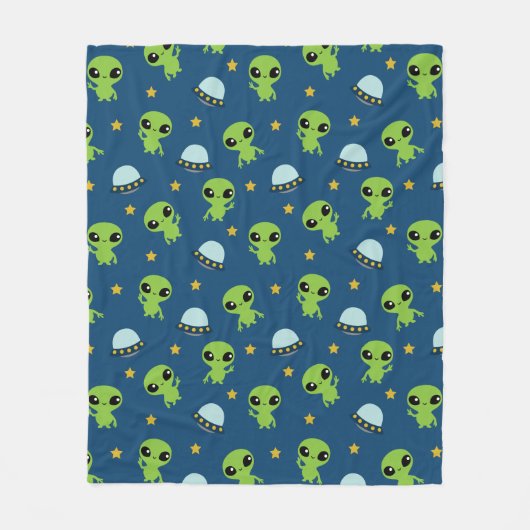 Aliens Fleece Blanket Deken (Voorkant)