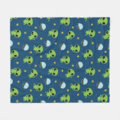 Aliens Fleece Blanket Deken (Voorkant (Horizontaal))