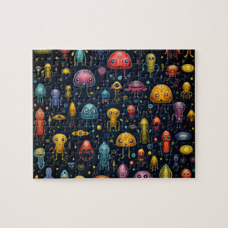 Aliens Fun Puzzel Legpuzzel