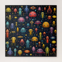 Aliens Fun Puzzel