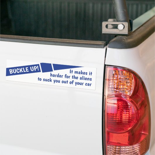 Aliens gaan je opsluiten. bumpersticker (Op Truck)