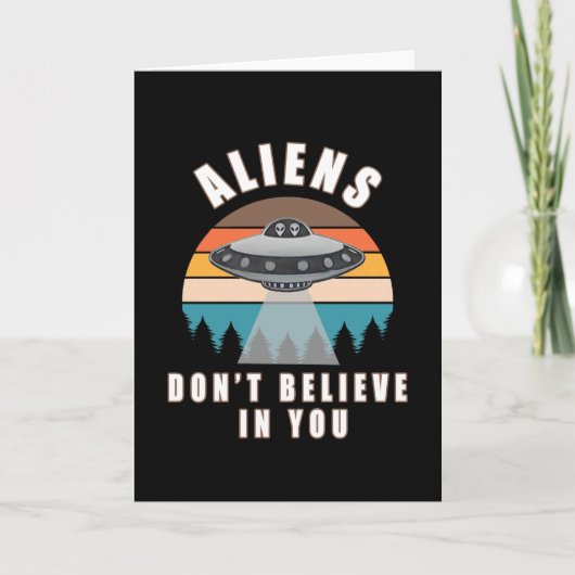 Aliens geloven niet in jou kaart (Voorkant)