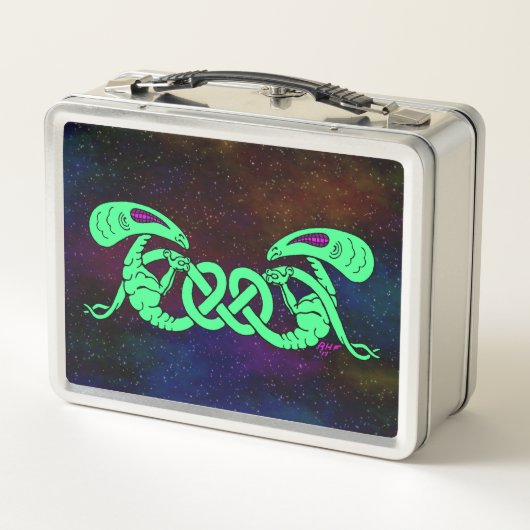 Aliens getwijnd (Aliens en Keltische Knot) (Achterkant)