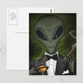 Aliens hebben Briefkaart V1 van klasse (Voorkant / Achterkant)