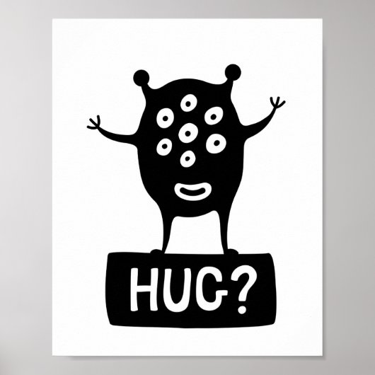 Aliens hug poster (Voorkant)