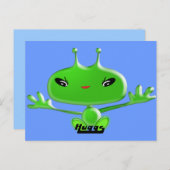 Aliens Huggs Briefkaart (Voorkant / Achterkant)
