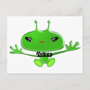 Aliens Huggs Briefkaart