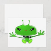 Aliens Huggs Briefkaart (Voorkant / Achterkant)
