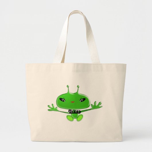 Aliens Huggs Grote Tote Bag (Voorkant)