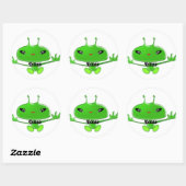 Aliens Huggs Ronde Sticker (Vel)