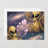 Aliens in Liefde Briefkaart (Voorkant / Achterkant)