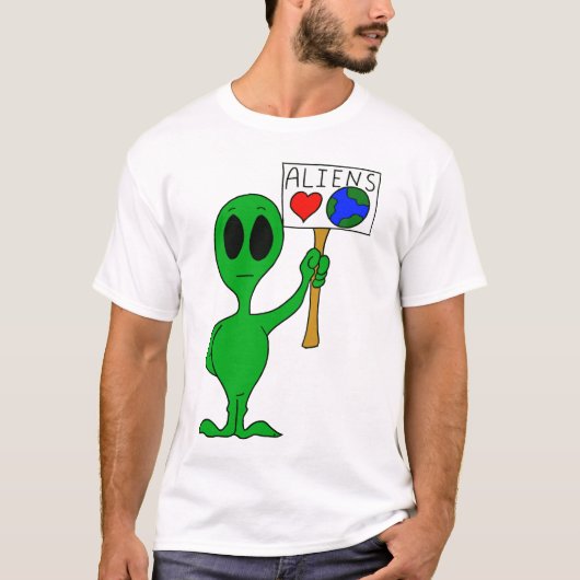 Aliens Love Earth T-Shirt (Voorkant)