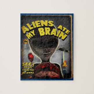 Aliens Mangez My Brain Pulp Style Puzzle