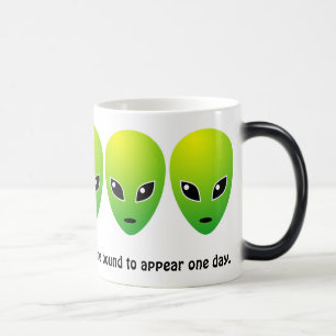 Aliens moeten verschijnen magische mok