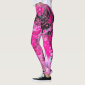 Aliens roses chaudes Leggings pour femmes (Gauche)