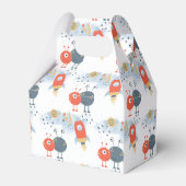 Aliens Space Pattern Bedankt Jongen Verjaardagsfee Bedankdoosjes (Achterkant)