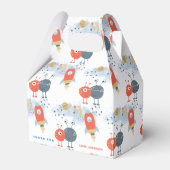 Aliens Space Pattern Bedankt Jongen Verjaardagsfee Bedankdoosjes (Voorkant Zijde)