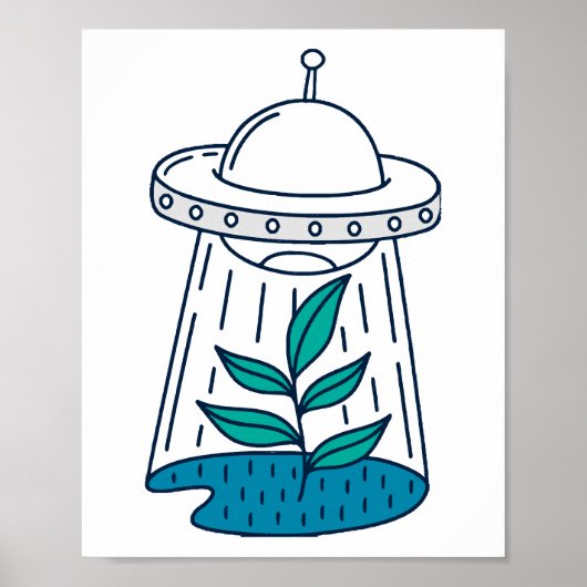 Aliens UFO Poster (Voorkant)