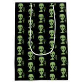 Aliens, ufo's, ufologie medium cadeauzakje (Achterkant)