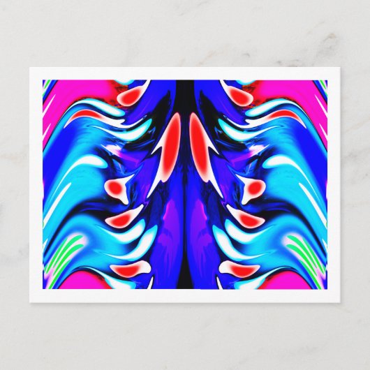 Aliens vergaderkunst briefkaart (Voorkant)