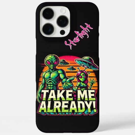 Aliens wachten op Cosmic Design! Case-Mate iPhone Case (Achterkant)