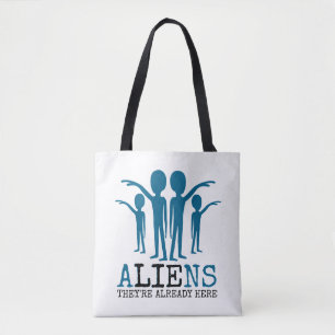Aliens, ze zijn er al. draagtas