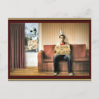 Aliens zijn dichtbij - briefkaart