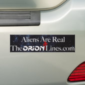 Aliens zijn echte theorionlines.com bumper bumpersticker (Op auto)