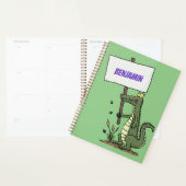 Aligator de crocodile drôle avec dessin animé (Devant avec enveloppe)