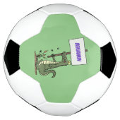 Aligator de crocodile drôle avec dessin animé (Tourné)