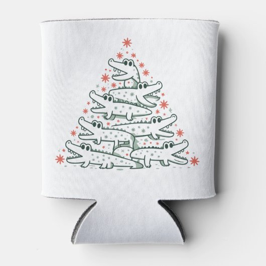 Aligator Kerstboom Grappige Krokodil Florida Blikjeskoeler (Voorkant)