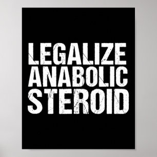 Alignate Anabole Steroïden - Gym Bodybuilding Poster