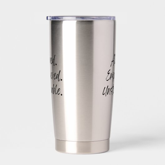 Aligned. Empowered. Unstoppable. Geïsoleerde Drinkbeker (Rechts)