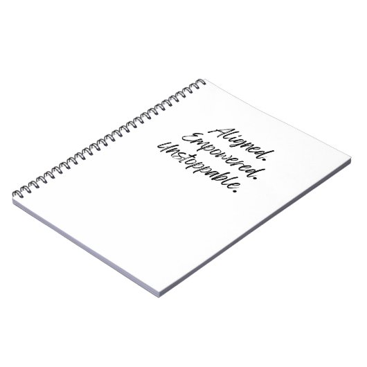 Aligned. Empowered. Unstoppable. Notitieboek (Linkerzijde)