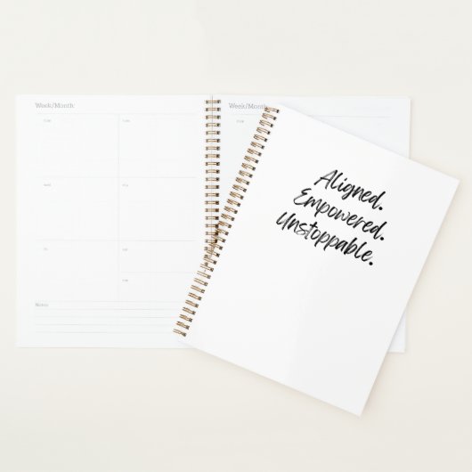 Aligned. Empowered. Unstoppable. Planner (Display)