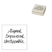Aligned. Empowered. Unstoppable. Rubberstempel (Gestempeld)