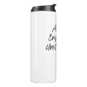 Aligned. Empowered. Unstoppable. Thermosbeker (Gedraaid links)