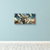 Alignement du trou d'eau Toile étirée Impression (Insitu (Plancher de Bois))