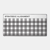 Alignement Stratégique Grille Moderne Noir Blanc (Recto)