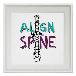 Alignez votre épine 20" x 20", affiche (le
