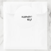 Alignment Issue Minimalist Tech Ronde Sticker (Tas)
