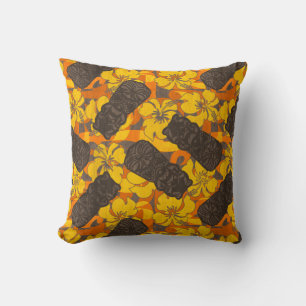 Ali'i Refuge Hawaiian Hibiscus Tiki Kussen