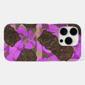 Ali'i Refuge Hawaiian Hibiscus Tiki Violet Case-Mate iPhone Case (Achterkant (horizontaal))