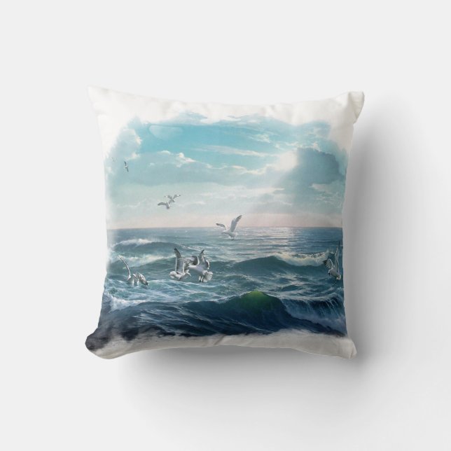 Alimentant sur le réversible de surf, coussin de (Recto)