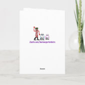 Alimentation amusante Bacon & Oeufs Carte d'annive (Dos)